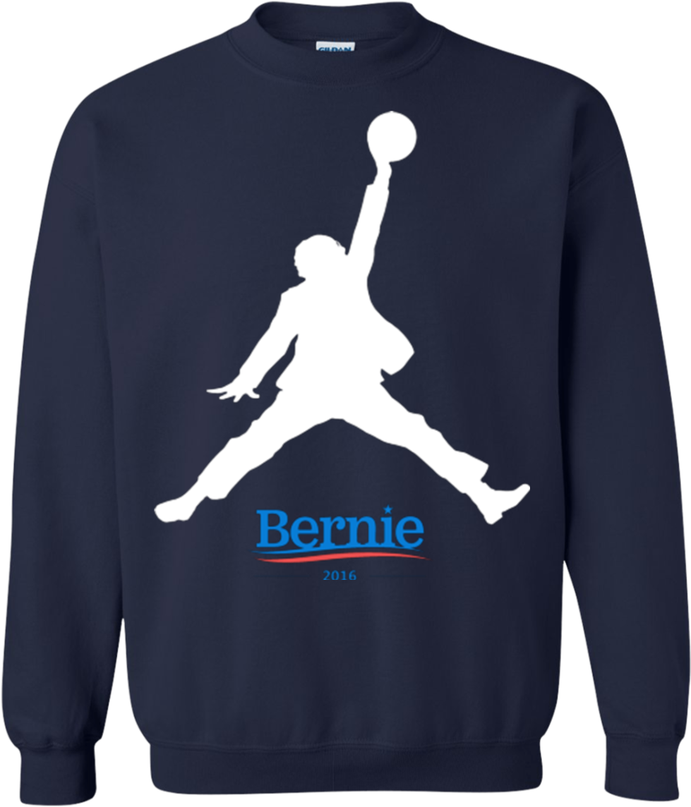 Bernie 2016 Basketball Jordan Bernie Sanders 2016 Shirts - Bernie Sanders Basketball Women Longsleeve (1155x1155), Png Download
