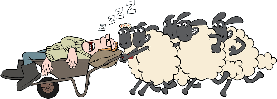 Farming Clipart Sheep - Shaun The Sheep Movie (896x333), Png Download