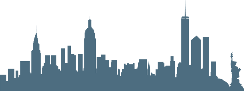 New-nyc - New York City Skyline Png (800x300), Png Download
