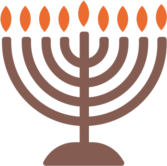Tracks - Hanukkah Symbols (540x540), Png Download