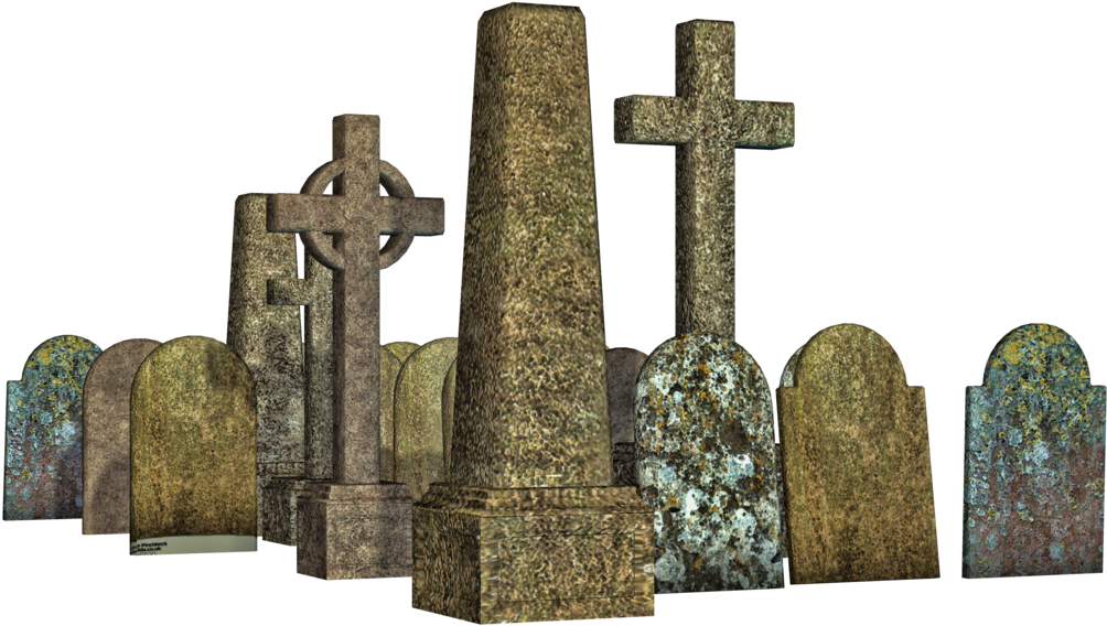 Tombstone, Gravestone Png - Cemetery (1024x643), Png Download