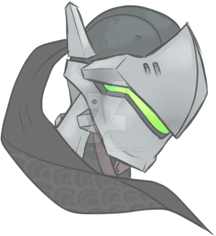 Clipart Free Library Png Image Clip Royalty Free - Genji Head Png (894x894), Png Download