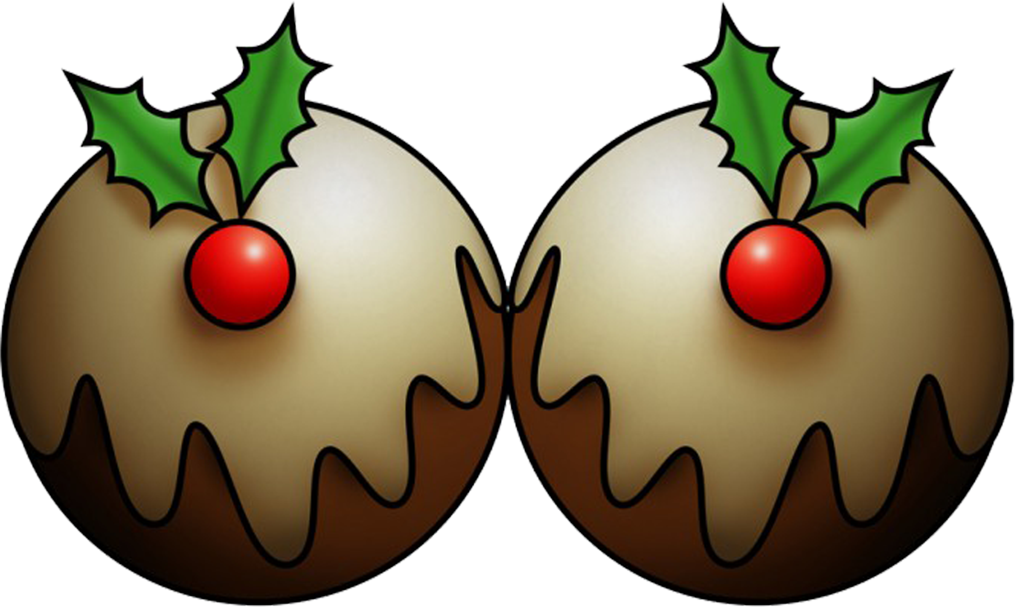 Figgy Pudding Clipart - Christmas Food Clip Art (3516x2118), Png Download