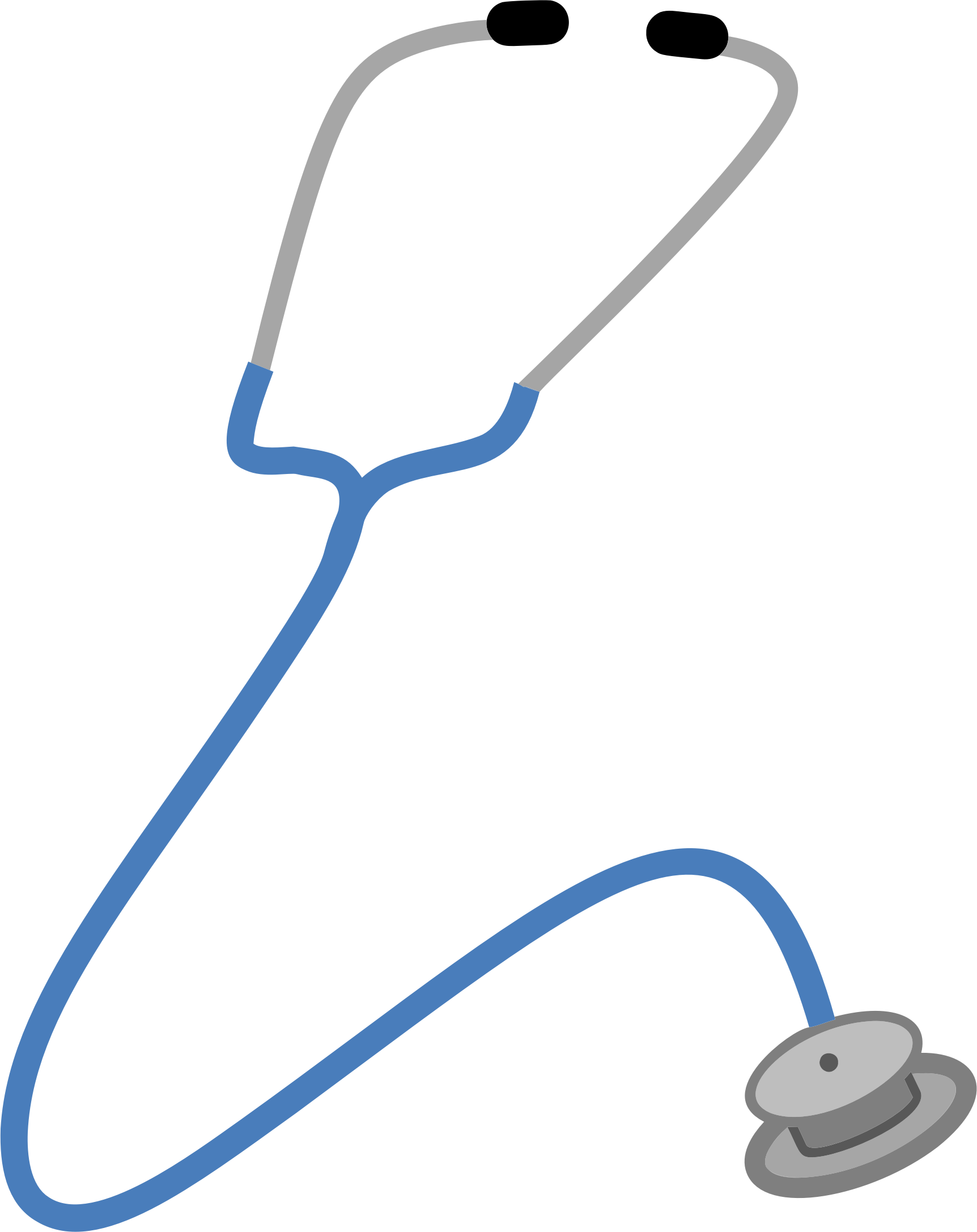 Big Image - Stethoscope Clipart (1724x2173), Png Download