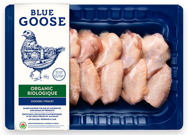 Organic Chicken Wings - Blue Goose (750x542), Png Download