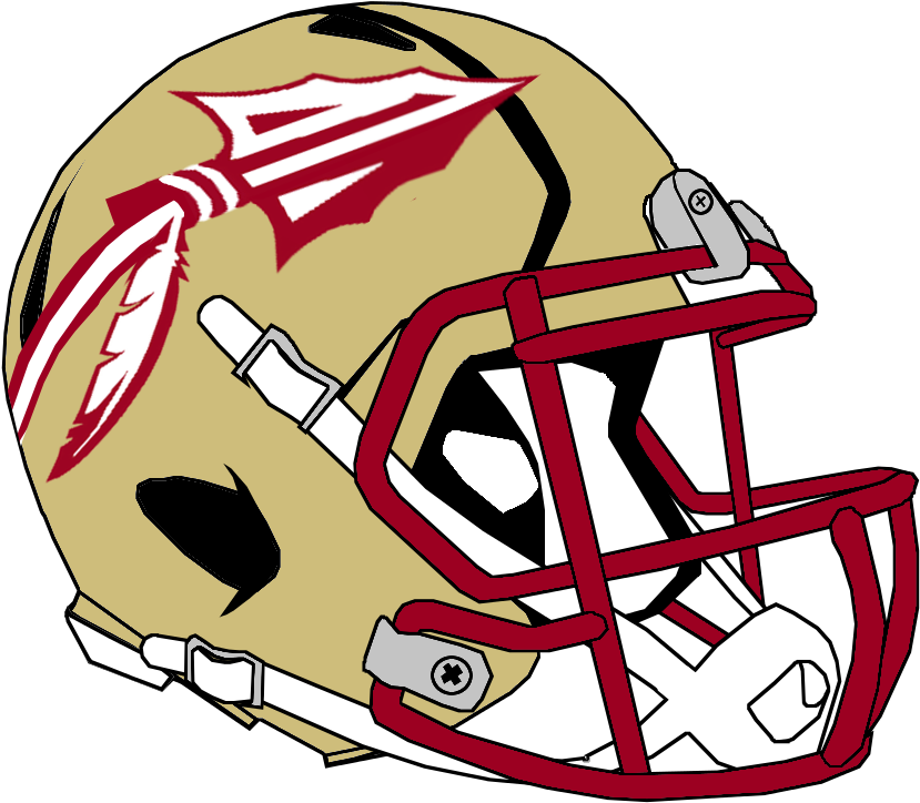 Fsu Seminole Logo Clip Art - Florida State Football Helmet Logo (1000x1000), Png Download