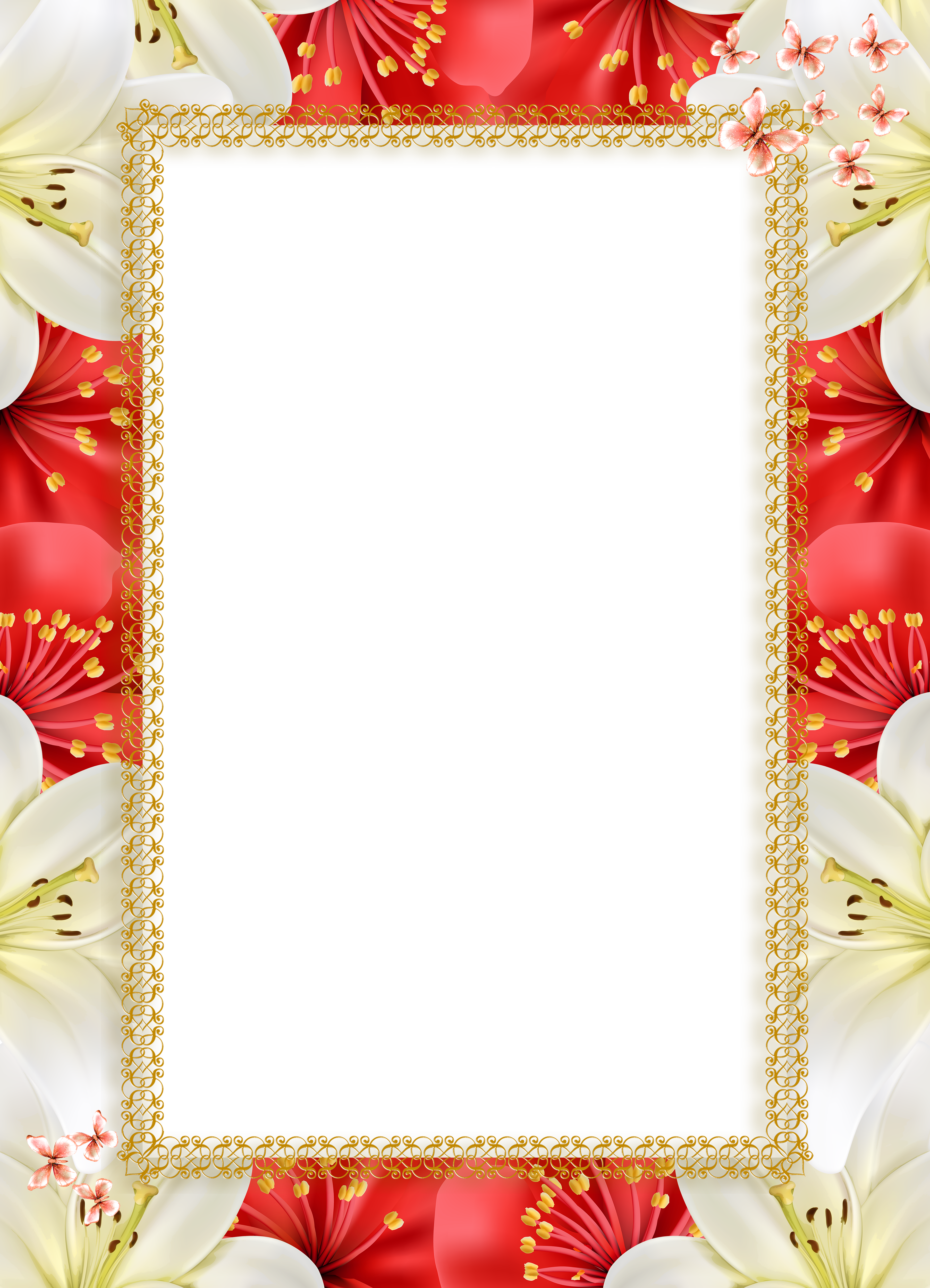 White Frame Png (3610x5000), Png Download