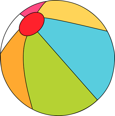 Free Beach Ball Clipart Free Clip Art Images 2 Image - Cute Beach Ball Clipart (396x400), Png Download