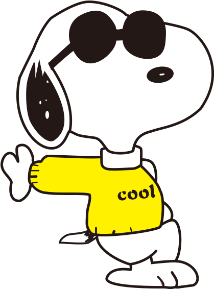 Snoopy Clipart Joe Cool - Snoopy Joe Cool Png (600x628), Png Download