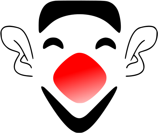 Laughing Clown Face Png Images (565x600), Png Download