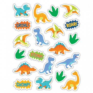 Dinosaurs Stickers - Fun Express 12 Dinosaur Sticker Book (380x380), Png Download