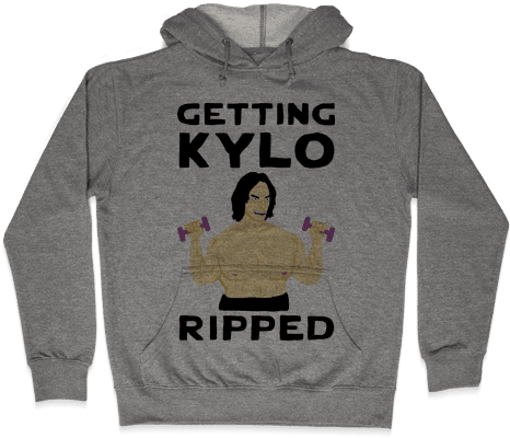Getting Kylo Ripped Hooded Sweatshirt - Baby Onesie It's Cold Outside (i Hate Funny Hoodies, (484x484), Png Download