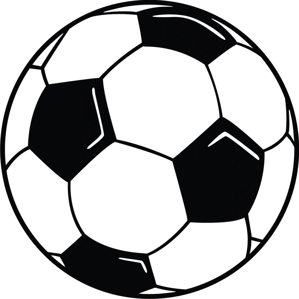 Soccer Ball Silhouette Vector (1024x1024), Png Download