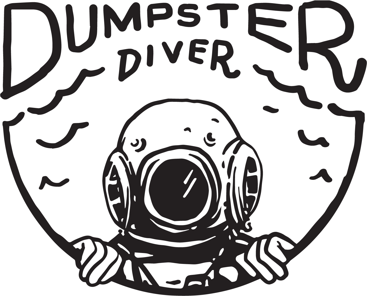 Dumpster Diver Logo - 30a Dumpster Diver Apparel Logo (1555x1258), Png Download