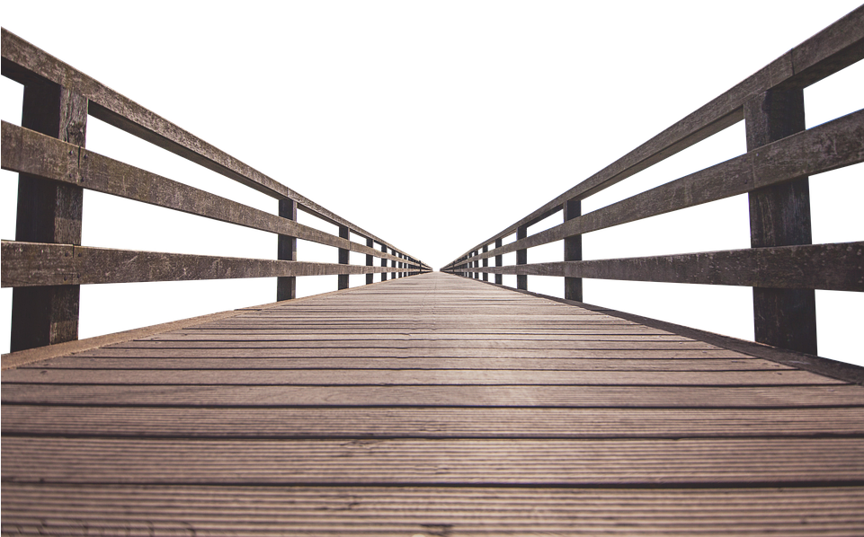 Web, Wood, Old, Planks, Away, Boardwalk, Wooden Bridge - Painted Wood Sidewalk (960x616), Png Download