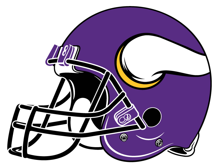 Green Bay Packers Helmet Clipart At Getdrawings - Minnesota Vikings Helmet (750x580), Png Download