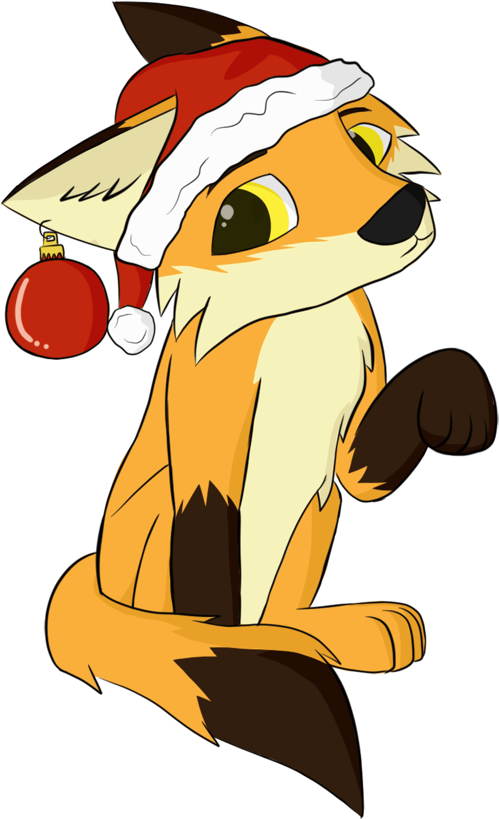 Fox Png Alpha Christmas Wolf Anime Wwwpicturesbosscom - Christmas Day (2200x3000), Png Download