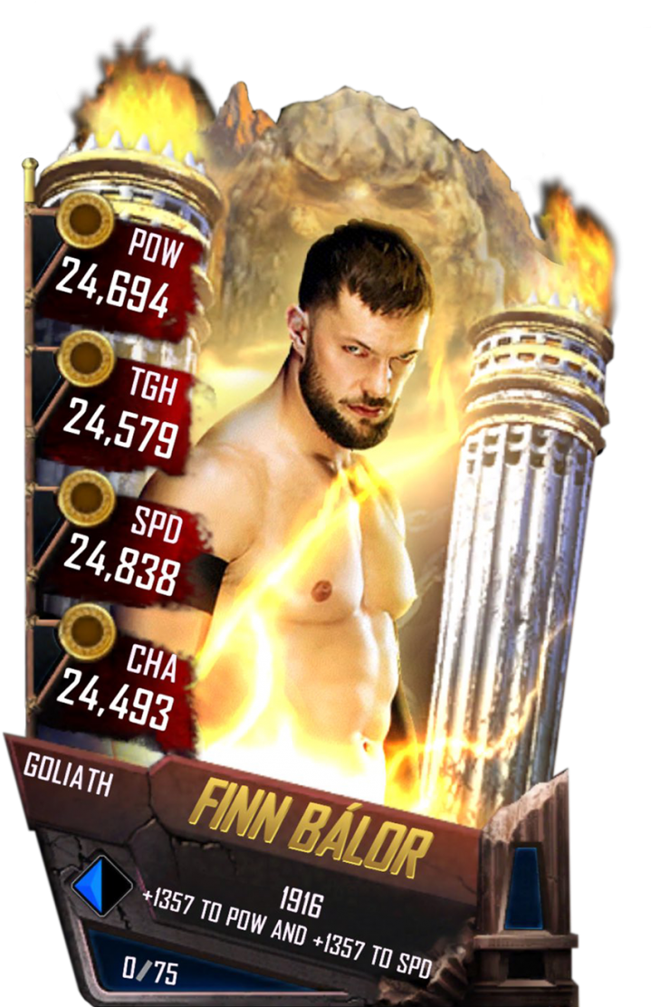 Finnbalor S4 20 Goliath - Wwe Supercard Goliath Cards (733x1158), Png Download