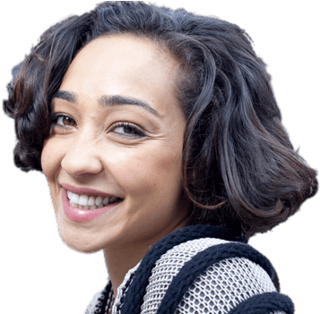 Ruth Negga Smiling - Girl (580x350), Png Download