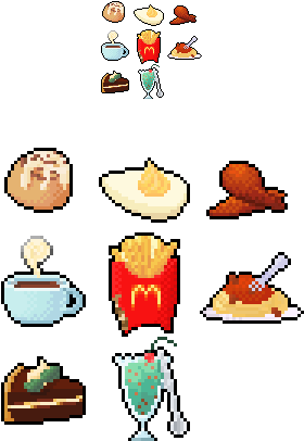 Foods Pixel Clipart Png (301x422), Png Download