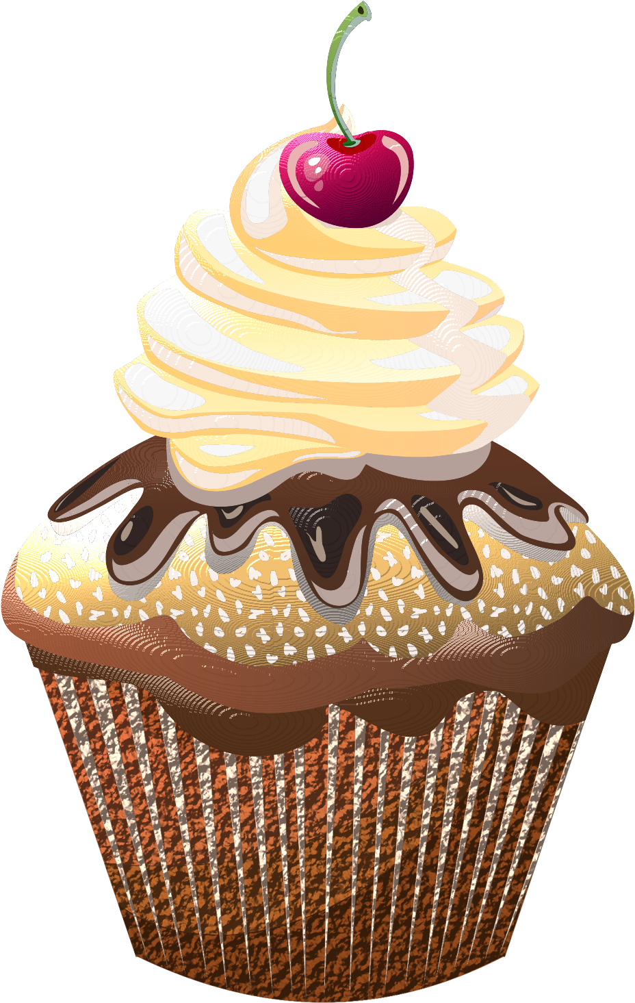 Cupcakes - Cupcake Clipart (1111x1500), Png Download