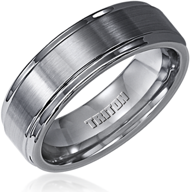 Brand Name Designer Jewelry In Anthem, Arizona - Triton Tungsten Carbide Band 7mm - Men's Rings (480x430), Png Download