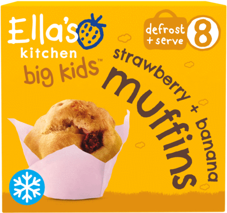 Strawberry Banana Muffins - Ella's Kitchen New Frozen Products (480x480), Png Download