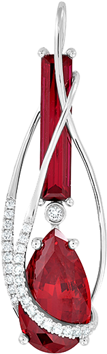 About Rubies - Diamond (259x574), Png Download