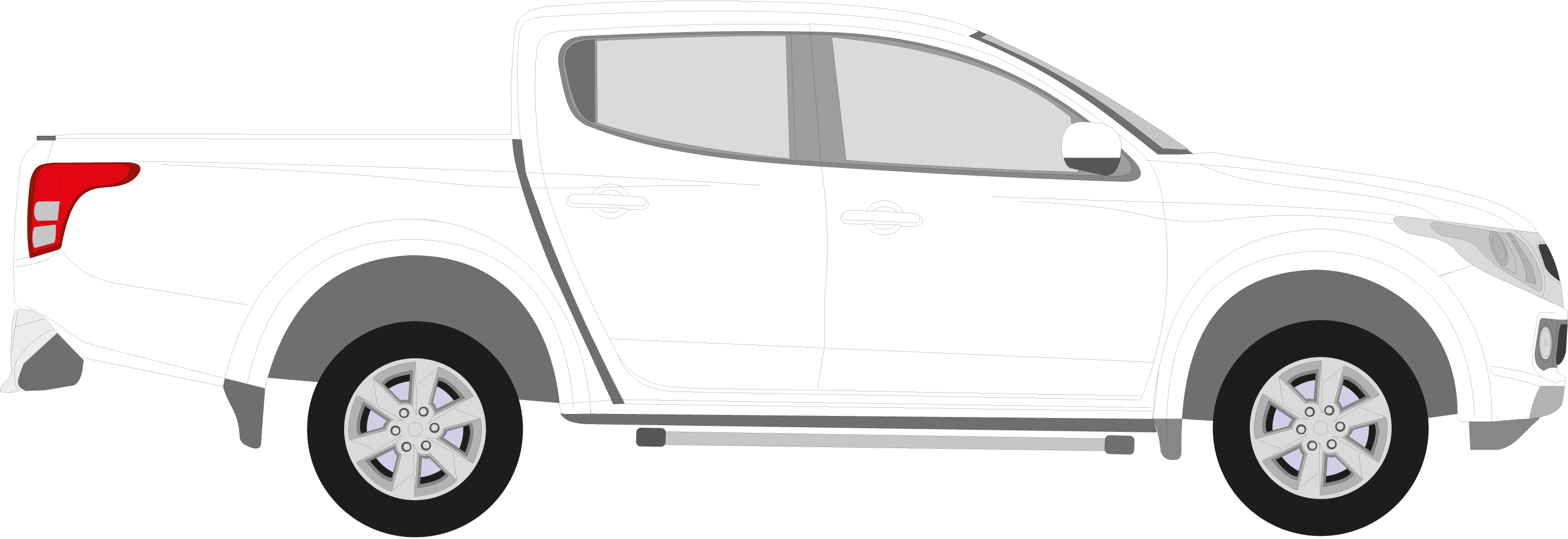 Mitsubishi Triton (3075x1056), Png Download