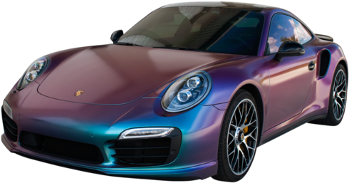 Folia Do Oklejania Samochodu Kameleon (600x352), Png Download