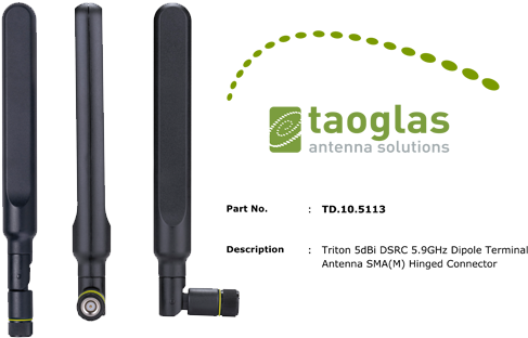 Taoglas Td - 10 Triton - Janus Terminal Cellular Antenna With Sma (2g/3g) (832x319), Png Download