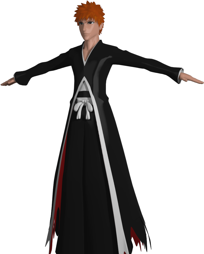 Ichigo Kurosaki Clothing Ikkaku Madarame Rukia Kuchiki - Ichigo Kurosaki 3d Model (812x984), Png Download