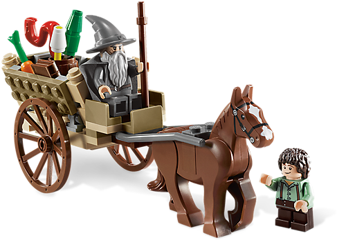 Join - Lego Lord Of The Rings Gandalf Cart (600x450), Png Download