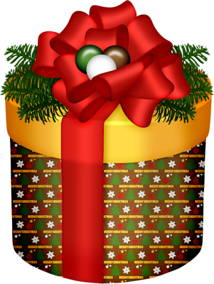 Christmas Ideas - Christmas Present Decorations Clipart (301x400), Png Download