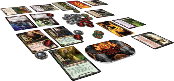 Lotr Lcg Layout Final - Fantasy Flight Games The Lord Of The Rings Lcg: Core (600x281), Png Download
