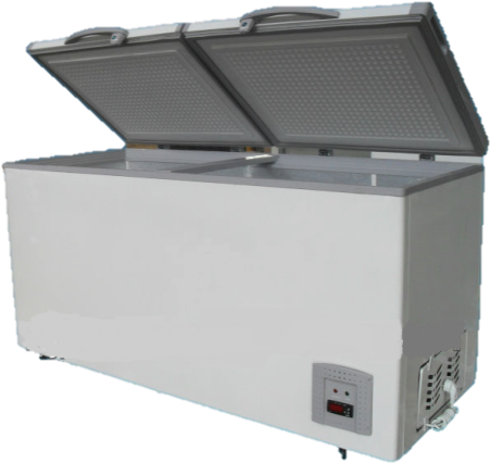 Solid Lid Chest Freezer Ec388 - Deep Freeze Freezer Png (459x437), Png Download