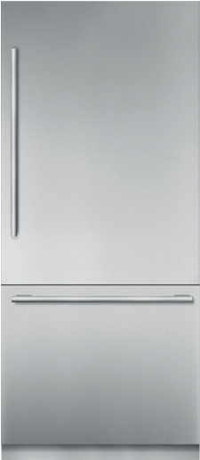 36 Inch Built In Stainless Steel Masterpiece® Two Door - Thermador Built In Refrigerator 36 (435x515), Png Download