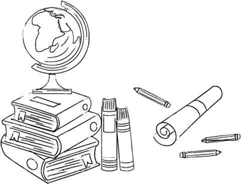 Book - Sketch (500x390), Png Download