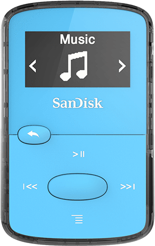 Sandisk Clip Jam Mp3 Player - Sandisk Clip Jam Blue (500x500), Png Download