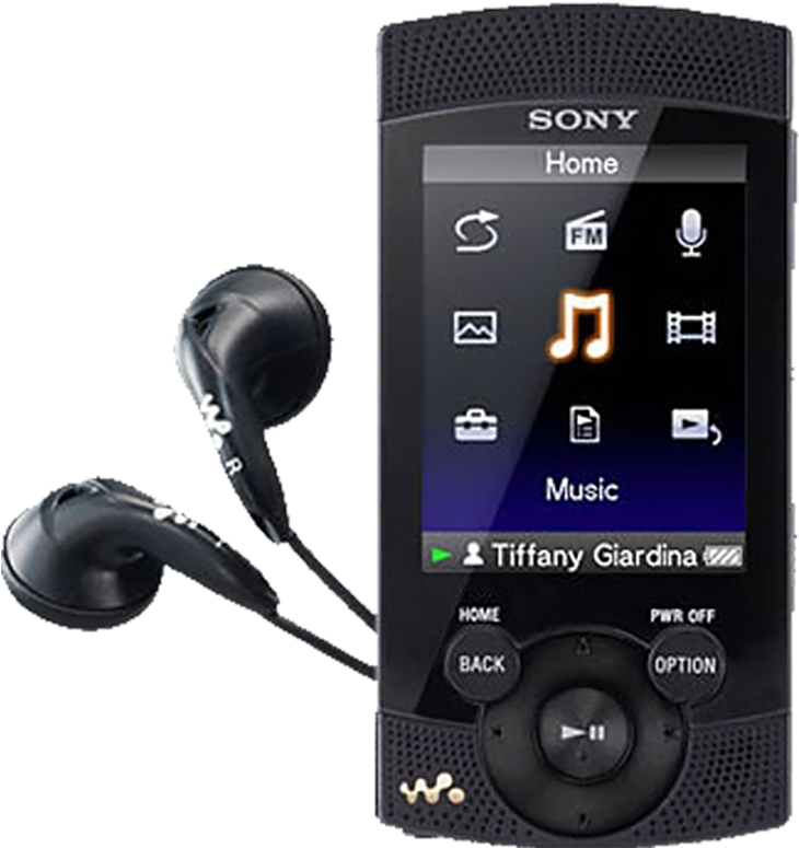 Sony Walkman Nwz-s544 - 8 Gb - Black (1500x1500), Png Download