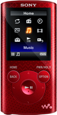 Sony Walkman Nwz-e383 - Digital Player - 4 Gb - Red (1000x1000), Png Download