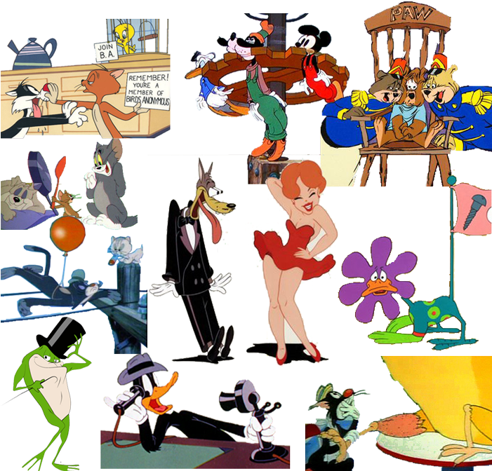 Animation-collage - Tex Avery: The Mgm Years, 1942-1955 [book] (700x681), Png Download