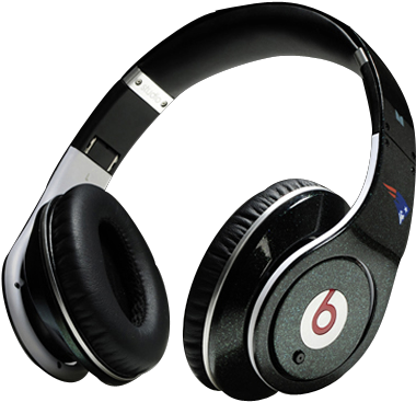 Beats By Dre Studio Nfl New England Patriots Headphones - Dr Dre Beats Headphone Png (400x420), Png Download