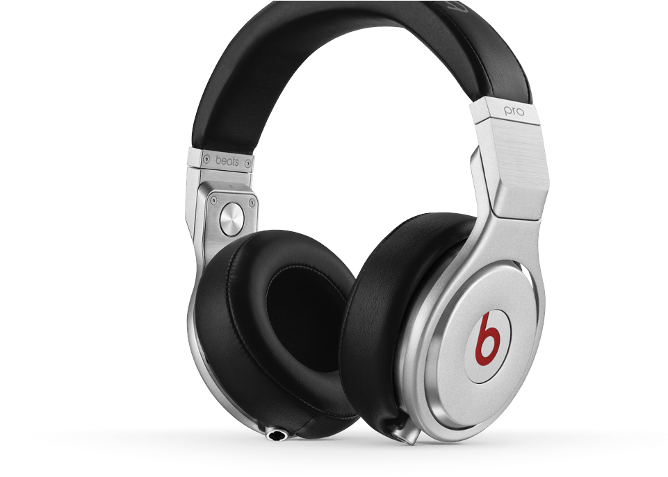 Apple Beats Pro Beats Headphones Black (1000x700), Png Download
