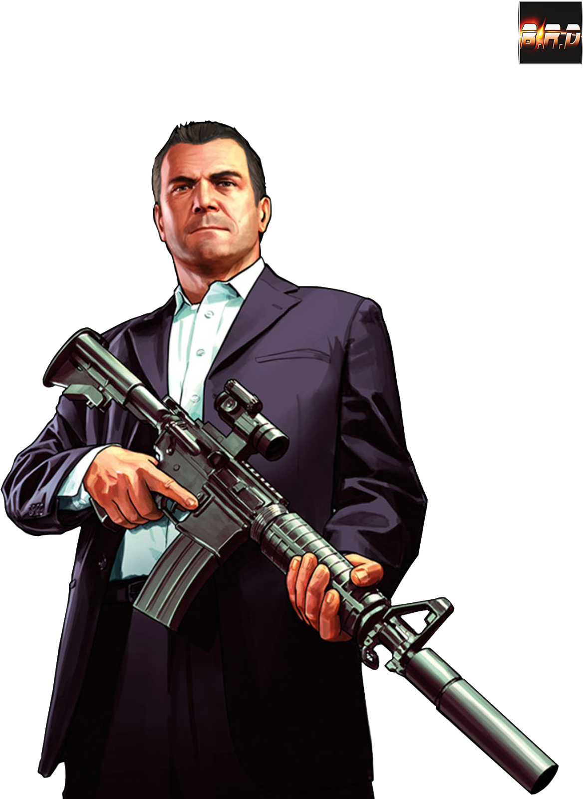 Gta 5 Michael Png For Kids (1228x1600), Png Download