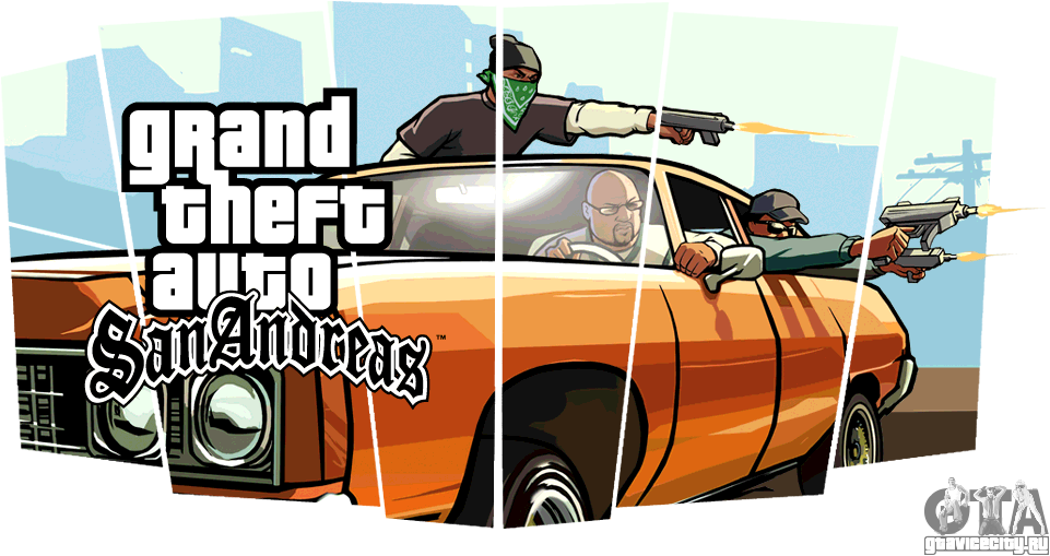 Релизы В Японии - Gta San Andreas Png (1024x576), Png Download