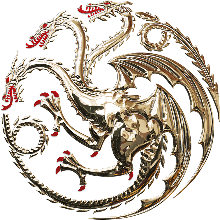 House Targaryen Gold - Game Of Thrones House Targaryen (900x900), Png Download