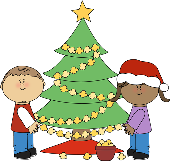Christmas Clip Art - Decorate A Christmas Tree Clipart (550x520), Png Download
