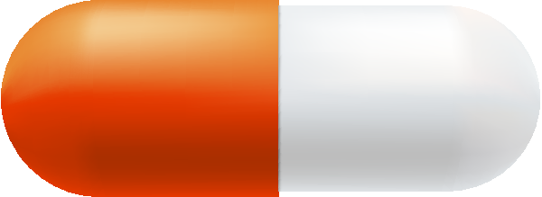Color Capsule Orange White - Person Icon (600x219), Png Download