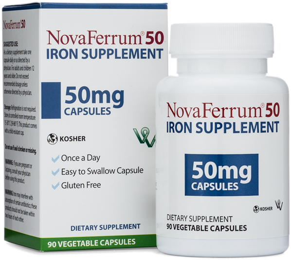 Novaferrum 50 Mg Iron Capsules - Novaferrum 50 Iron Supplement (600x700), Png Download